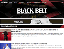 Tablet Screenshot of blackbeltmag.com